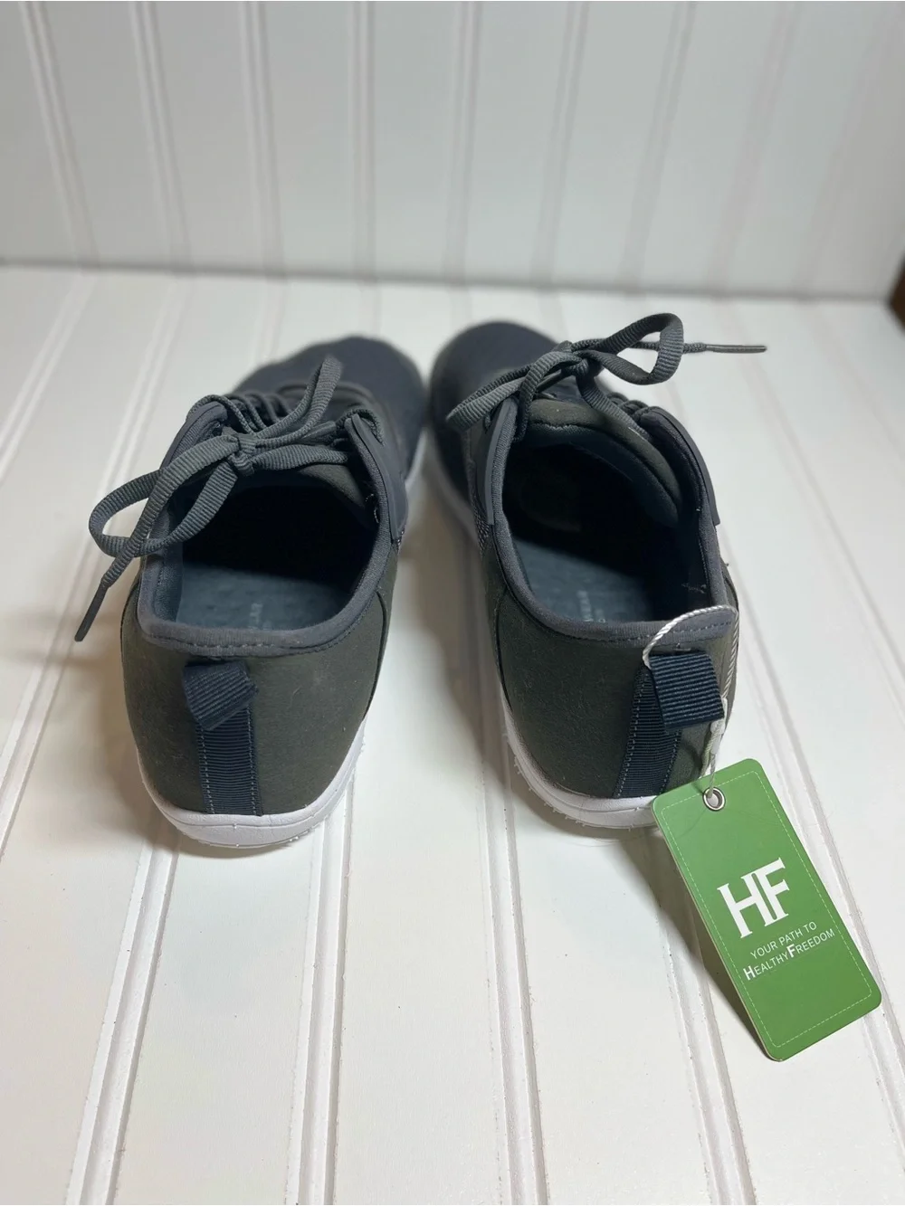 Hike Footware Lightweight Black Athletic Lace-Up Sneakers
